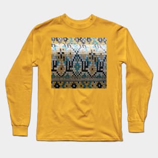 tile mosaic antique art Long Sleeve T-Shirt